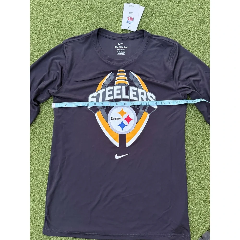 NWT Nike Pittsburgh Steelers Dri-FIT Long Sleeve Shirt Black Youth XL NFL